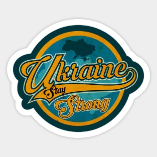 Ukraine Strong Stop The War Sticker